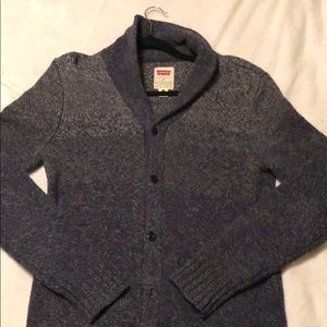 Navy / grey Levi’s cardigan with pockets